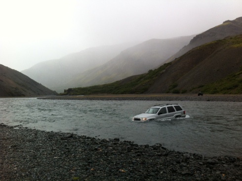 how to cross a river in a car