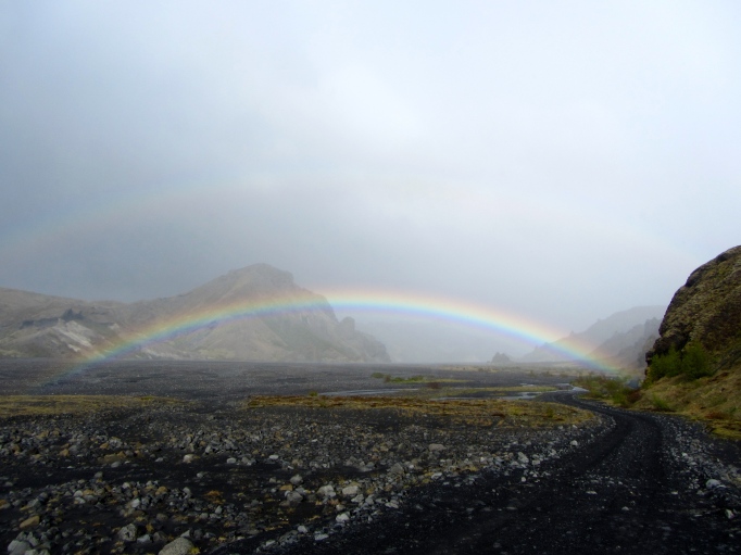 rainbow over Þórsmörk