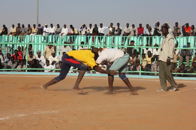 A Nuban wrestling match