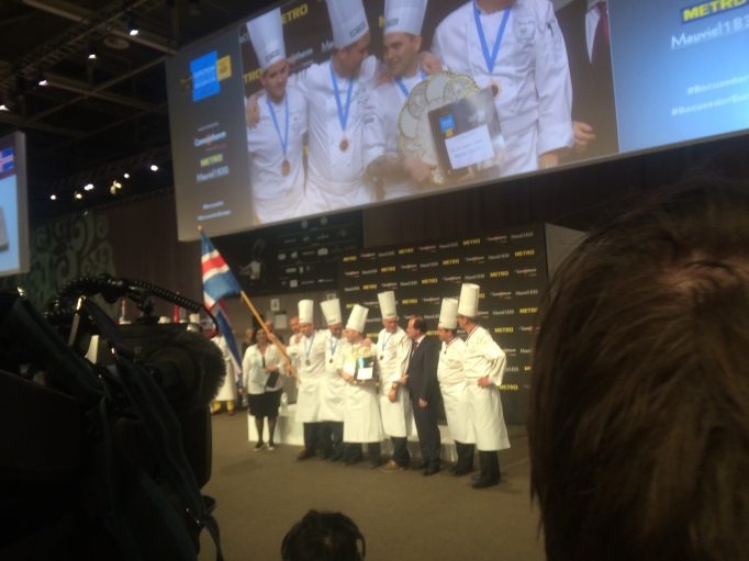 Viktor and team Iceland win the best fish dish!